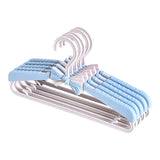 Maxbell Adjustable Kid Hanger Retractable Hanger Clothes Drying Rack for Dress Blue