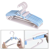 Maxbell Adjustable Kid Hanger Retractable Hanger Clothes Drying Rack for Dress Blue