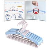 Maxbell Adjustable Kid Hanger Retractable Hanger Clothes Drying Rack for Dress Blue
