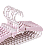 Maxbell Adjustable Kid Hanger Retractable Hanger Clothes Drying Rack for Dress Pink