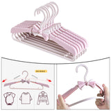 Maxbell Adjustable Kid Hanger Retractable Hanger Clothes Drying Rack for Dress Pink