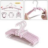 Maxbell Adjustable Kid Hanger Retractable Hanger Clothes Drying Rack for Dress Pink