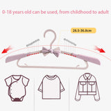Maxbell Adjustable Kid Hanger Retractable Hanger Clothes Drying Rack for Dress Pink