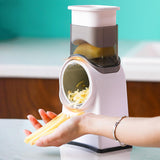 Maxbell Manual Vegetable Slicer Kitchen Tool Food Chopper for Fruits Potato Lemon White