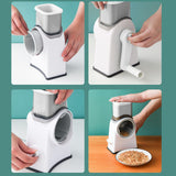 Maxbell Manual Vegetable Slicer Kitchen Tool Food Chopper for Fruits Potato Lemon White