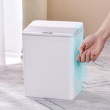 Maxbell Sealed Waste Bin with Lid Multipurpose for Powder Room Garage Hotel White