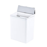 Maxbell Sealed Waste Bin with Lid Multipurpose for Powder Room Garage Hotel White