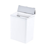 Maxbell Sealed Waste Bin with Lid Multipurpose for Powder Room Garage Hotel White