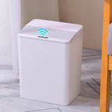 Maxbell Sealed Waste Bin with Lid Multipurpose for Powder Room Garage Hotel White