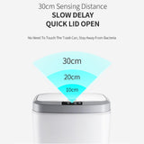 Maxbell 16L Smart Trash Can Dustbin Rubbish Bin for Office Living Room Bedroom White
