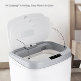 Maxbell 16L Smart Trash Can Dustbin Rubbish Bin for Office Living Room Bedroom White