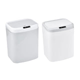 Maxbell 16L Smart Trash Can Dustbin Rubbish Bin for Office Living Room Bedroom White