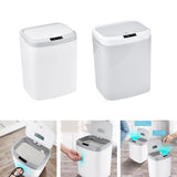 Maxbell 16L Smart Trash Can Dustbin Rubbish Bin for Office Living Room Bedroom White