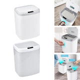 Maxbell 16L Smart Trash Can Dustbin Rubbish Bin for Office Living Room Bedroom White