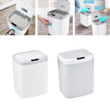 Maxbell 16L Smart Trash Can Dustbin Rubbish Bin for Office Living Room Bedroom White