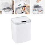 Maxbell 16L Smart Trash Can Dustbin Rubbish Bin for Office Living Room Bedroom White