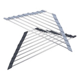 Maxbell Stainless Steel Foldable Corner Sink Rack for Laundry Room Kitchen Fruits Black