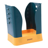 Maxbell Trash Can Wastebasket Garbage Can Garbage Bucket for Kitchen Office Home Blue and Yellow