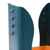 Maxbell Trash Can Wastebasket Garbage Can Garbage Bucket for Kitchen Office Home Blue and Yellow