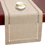 Maxbell Halloween Desk Runner Reusable for Party Gatherings Dining Tables Beige