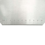 Maxbell Pastry Scraper with Scale Ruler Multi Function PP Handle Kitchen Baking Red