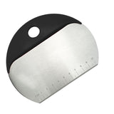 Maxbell Pastry Scraper with Scale Ruler Multi Function PP Handle Kitchen Baking Black