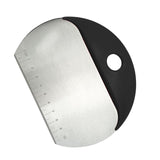 Maxbell Pastry Scraper with Scale Ruler Multi Function PP Handle Kitchen Baking Black