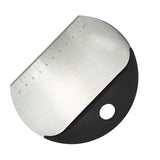 Maxbell Pastry Scraper with Scale Ruler Multi Function PP Handle Kitchen Baking Black