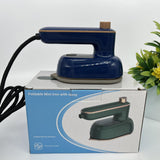 Maxbell Multipurpose Steam Iron Handheld Portable for Household Dormitory Blue