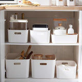 Maxbell Tabletop Organizer with Handle Case for Fridge Dorms Cabinet L