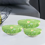 Maxbell 3x Stretch Wrap Bowl Covers Tableware for Home Storage Containers Outdoor Avocado Set