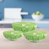 Maxbell 3x Stretch Wrap Bowl Covers Tableware for Home Storage Containers Outdoor Avocado Set