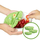 Maxbell 3x Stretch Wrap Bowl Covers Tableware for Home Storage Containers Outdoor Avocado Set