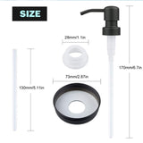 Maxbell Lotion Dispenser Pump Head for Kitchen Sink Neck Size Liquid Dispenser black