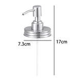 Maxbell Lotion Dispenser Pump Head for Kitchen Sink Neck Size Liquid Dispenser silver