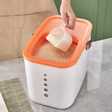 Maxbell Rice Container BPA Free Airtight Lid Multifunctional with scoop & Handles Green