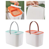 Maxbell Rice Container BPA Free Airtight Lid Multifunctional with scoop & Handles Green