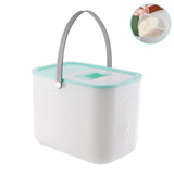 Maxbell Rice Container BPA Free Airtight Lid Multifunctional with scoop & Handles Green