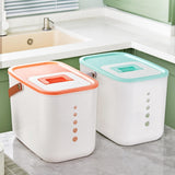 Maxbell Rice Container BPA Free Airtight Lid Multifunctional with scoop & Handles Green