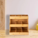 Maxbell Tea Organizer Seasoning Packets Storage Bin for Kitchen Cabinet