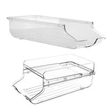 Maxbell Bottle Storage Holder Transparent Fridge Organizer Automatic Rolling for RV S Single Tier