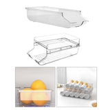 Maxbell Bottle Storage Holder Transparent Fridge Organizer Automatic Rolling for RV S Single Tier