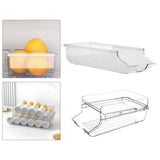Maxbell Bottle Storage Holder Transparent Fridge Organizer Automatic Rolling for RV S Single Tier