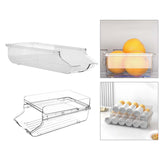 Maxbell Bottle Storage Holder Transparent Fridge Organizer Automatic Rolling for RV S Single Tier