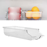 Maxbell Bottle Storage Holder Transparent Fridge Organizer Automatic Rolling for RV S Single Tier