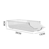 Maxbell Bottle Storage Holder Transparent Fridge Organizer Automatic Rolling for RV S Single Tier