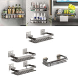 Maxbell Shower Caddy Multifunction Drainage Shelf Holder Bathroom Shelf for Dorm Single Layer