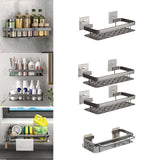 Maxbell Shower Caddy Multifunction Drainage Shelf Holder Bathroom Shelf for Dorm Single Layer