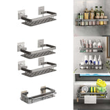 Maxbell Shower Caddy Multifunction Drainage Shelf Holder Bathroom Shelf for Dorm Single Layer