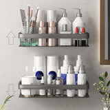 Maxbell Shower Caddy Multifunction Drainage Shelf Holder Bathroom Shelf for Dorm Double Layers